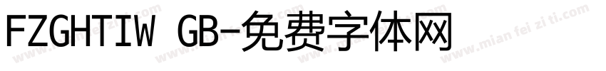 FZGHTIW GB字体转换